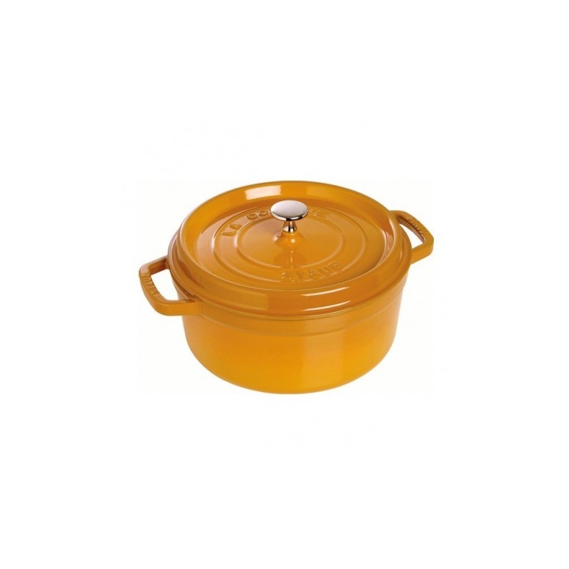 Cocotte 24 cm Mustard in Cast Iron