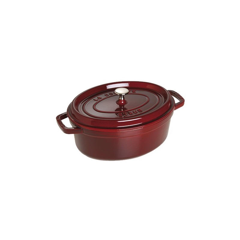 Ovale Cocotte 33 cm Granata aus Gusseisen