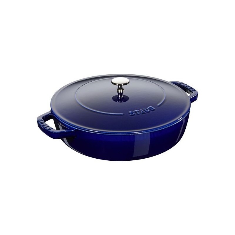 Dark Blue Chistera Pan 24 cm in Cast Iron