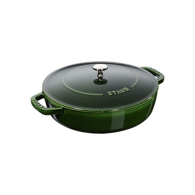 Chistera Casserole 24 cm Green Basil in Cast Iron