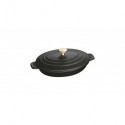 Oval Pan 23 cm Black in Cast Iron