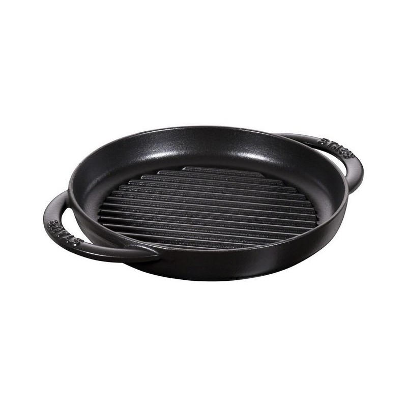 Pure Grill 22 cm Schwarz aus Gusseisen