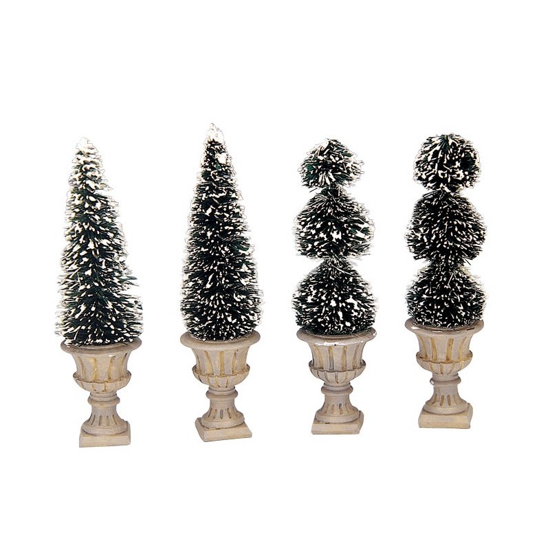 Cone-Shaped & Sculpted Topiaries Set of 4 Ref. 34965