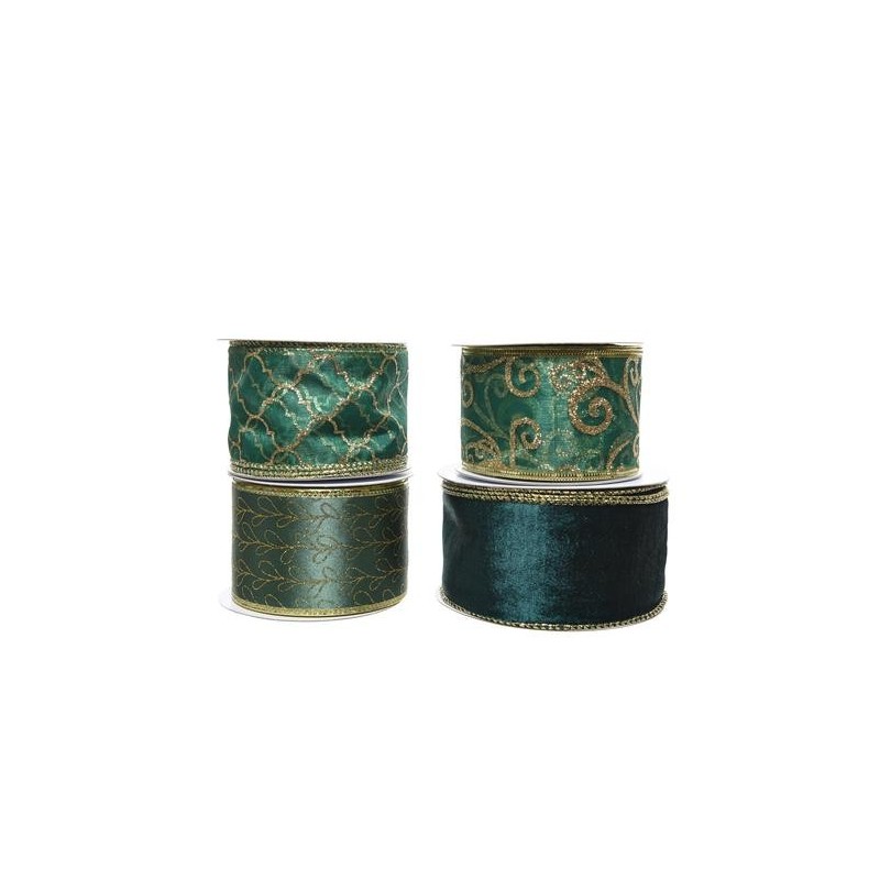 Green Polyester Ribbon 6cm. Single piece