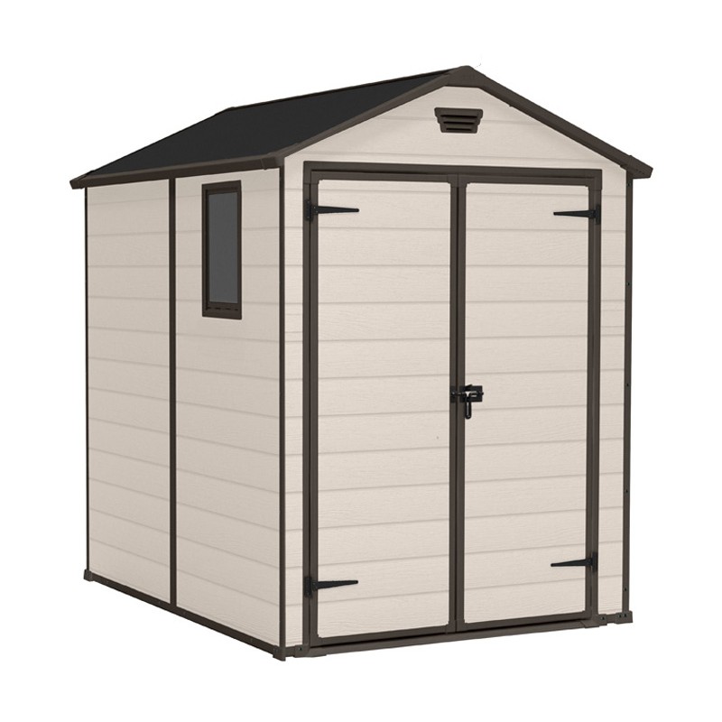 Keter Resin Garden Shed MANOR 6x5 Beige