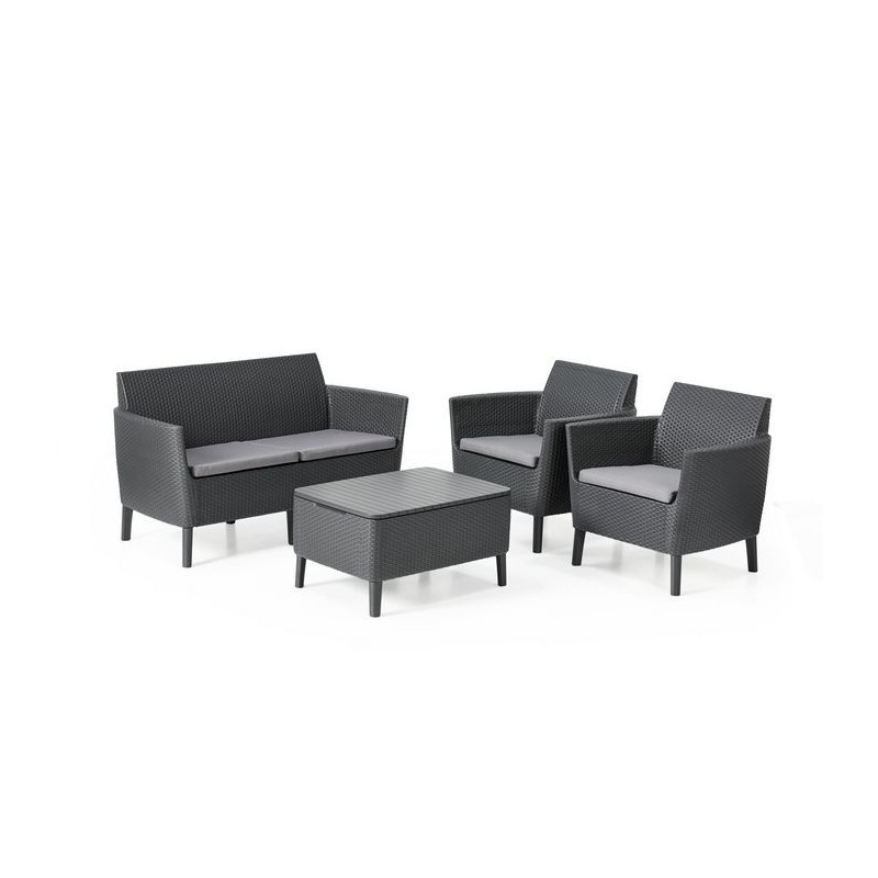 Keter Lounge Set 2 Seater SALEMO Graphite