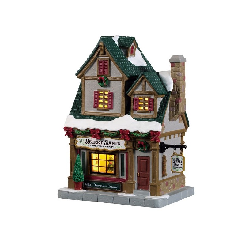 The Secret Santa Christmas Shoppe, B/O Led Art.-Nr. 95512