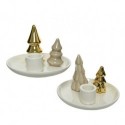 White candle holder dim 13x8.5 cm Single Piece