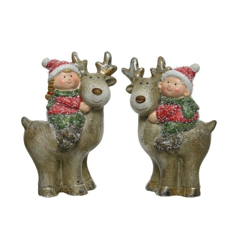 Children with medium reindeer dim 6.5x15 cm Single Piece