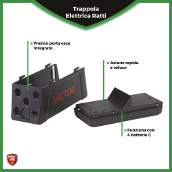 TRAP ELETTRICA RATTI 4X1PZ