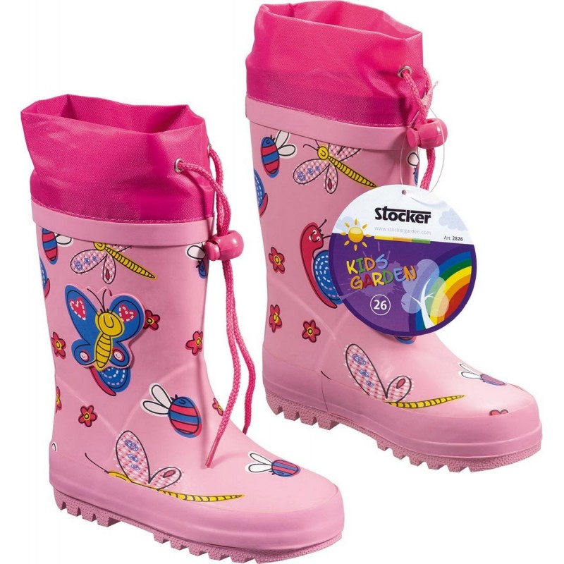 Stocker Pink Kids Gartenstiefel Größe 23