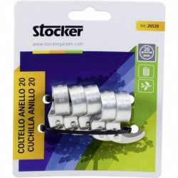 Stocker Aluminum ring knife 22 mm 5 pieces in blister