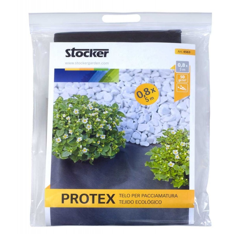 Stocker Protex Mulchfolie schwarz 0,80 x 5 m 50 gr