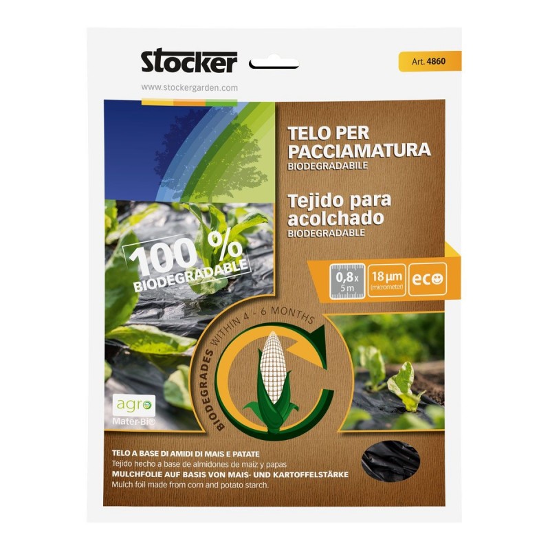 Stocker Biologisch abbaubare Mulchfolie 0,80 x 5 m