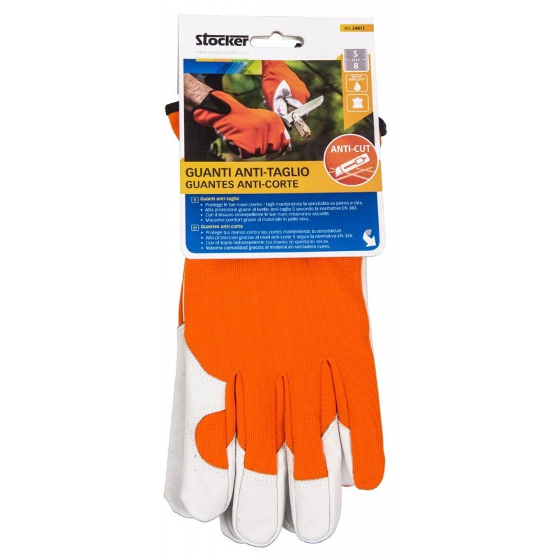 Stocker Schnittfeste Lederhandschuhe, mis. 8/S