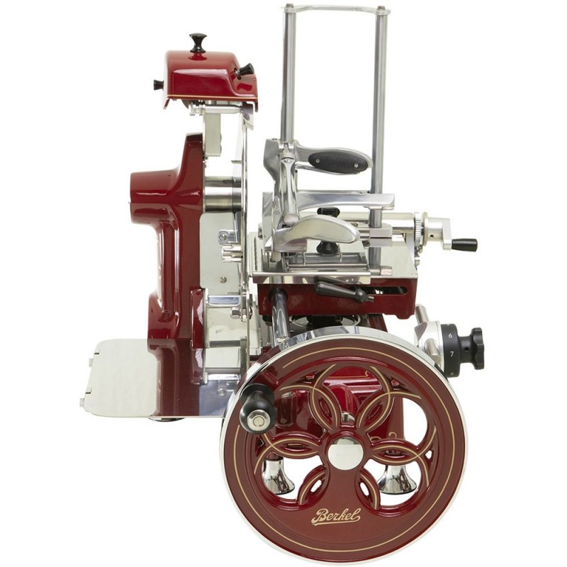 Berkel Slicer Volano Fiorito B2 color Red Berkel - Gold Decorations