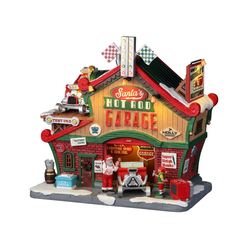 Santa'S Hot Rod Garage mit 4,5V-Adapter Art.-Nr. 25863