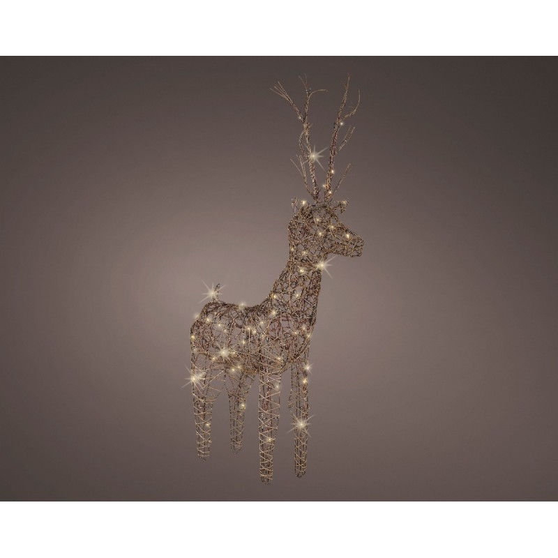 Luminous outdoor reindeer 104 cm 72 Led.