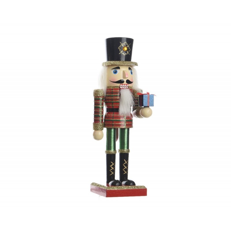 Nutcracker soldier in wood 25 cm.