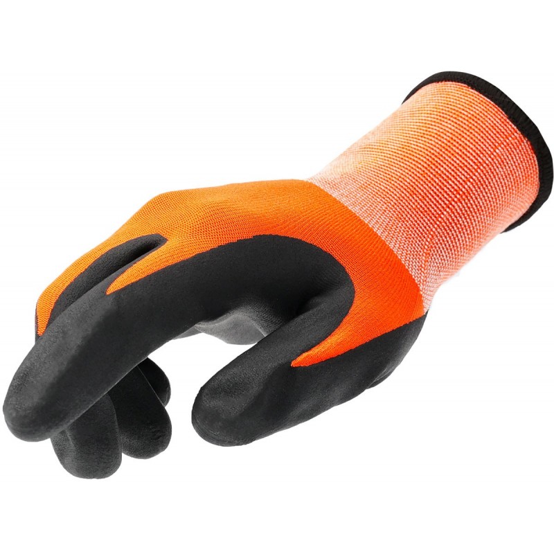 Stocker Ultrafeine Nitril-Arbeitshandschuhe 8/S Orange