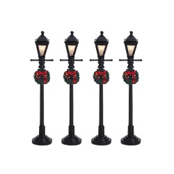 Gas Lantern Street Lamp Set of 4 Ref. 64498