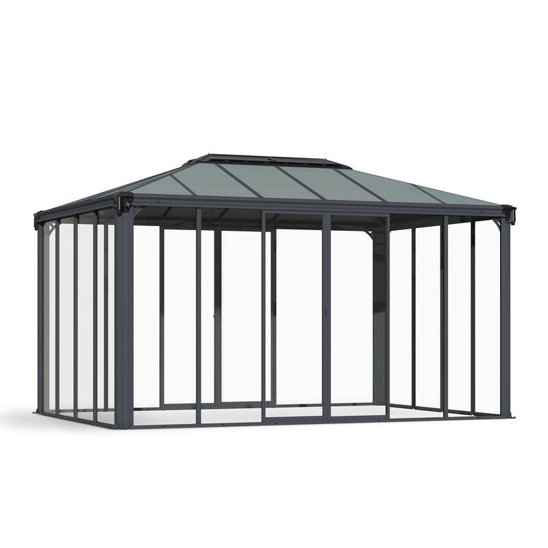 Canopia Geschlossener Pavillon Ledro aus Aluminium 3X4,3 m