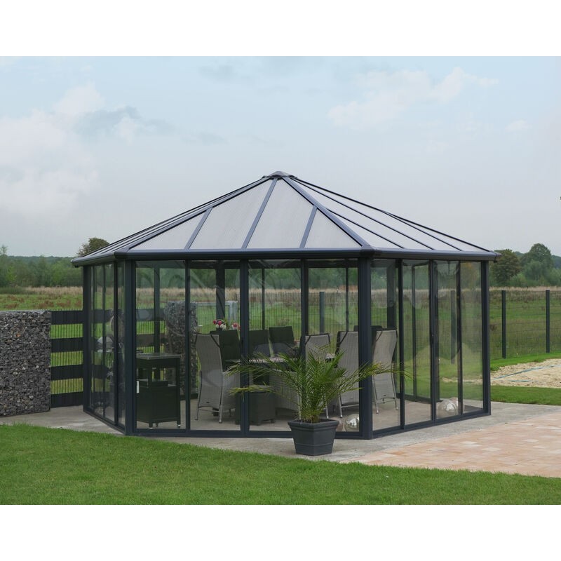 Canopia Garda Geschlossener Pavillon aus Aluminium 5,2 x 6 m