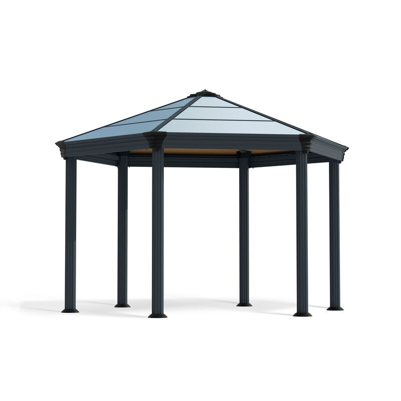 Canopia Sechseckiger Pavillon Rom aus Aluminium 3,6 x 4 m