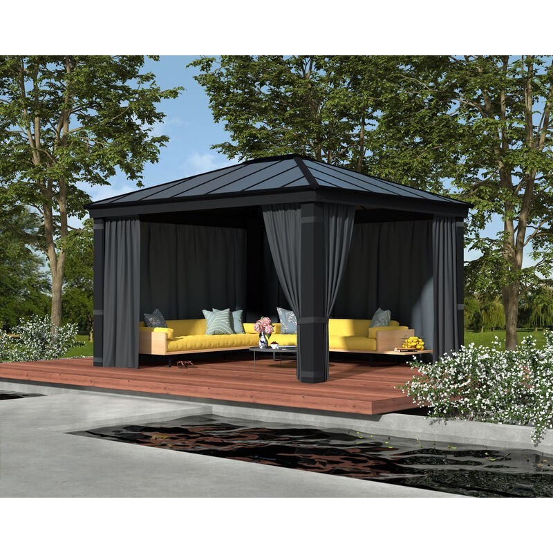 Canopia Set Vorhänge für Pavillon Dallas 3,6 x 4,3 m