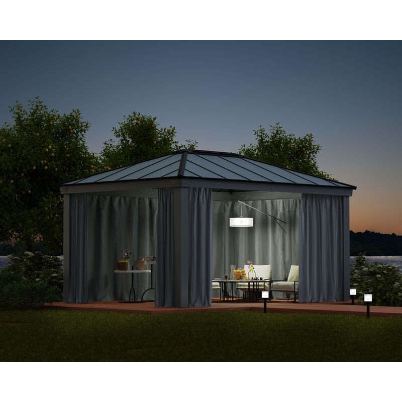 Canopia Set Vorhänge für Pavillon Dallas 3,6 x 5 m