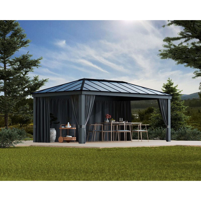 Canopia Set Vorhänge für Pavillon Dallas 3,6 x 6 m