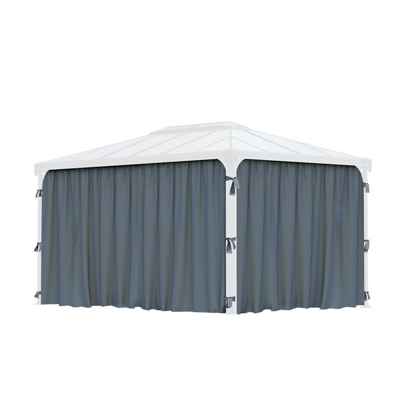 Canopia Set Vorhänge für Pavillon Martinique 4X2,2 m