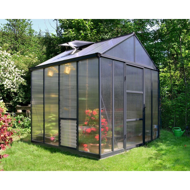 Canopia Glory Gartengewächshaus aus hochwertigem Polycarbonat, 244 x 253 x 268 cm