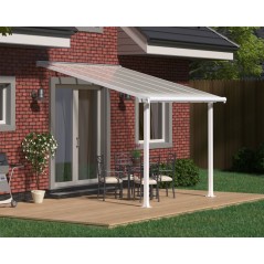 Canopia Olympia Lean-to Pergola in Aluminum 3X3 m White