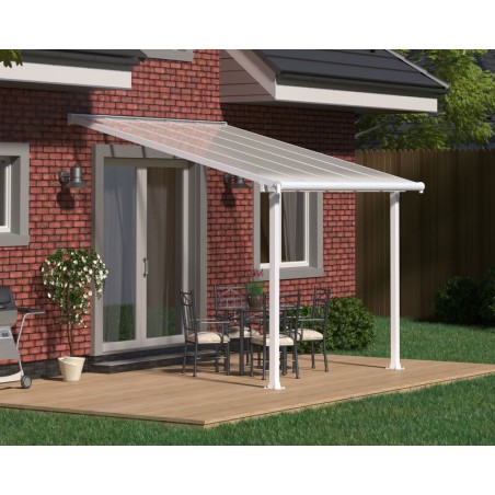 Canopia Olympia Lean-to Pergola in Aluminum 3X3 m White