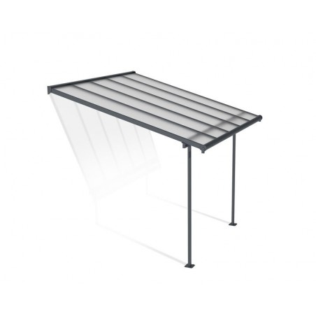 Canopia Sierra Lean-to Pergola in Aluminum 3X3 m Grey