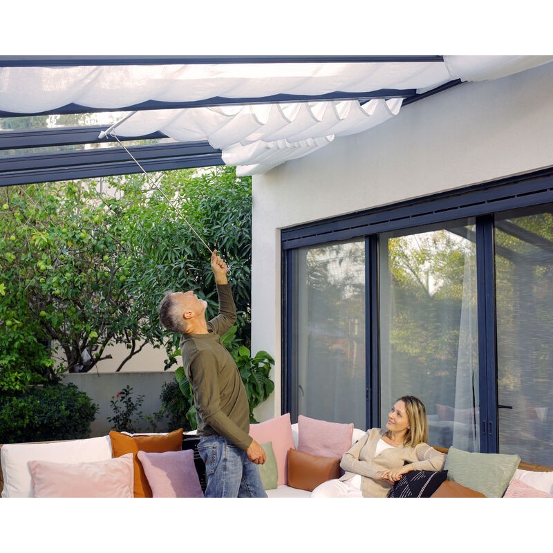 Canopia Stockholm Pergola aus Premium-Aluminium 3,4 x 5,2 m transparent