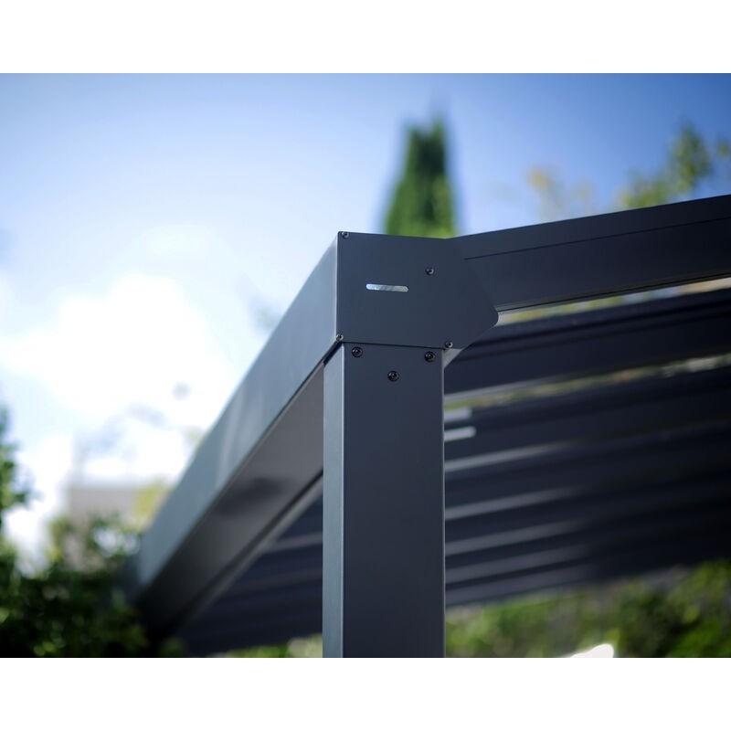 Canopia Stockholm Pergola aus Premium-Aluminium 3,4 x 6,6 m transparent