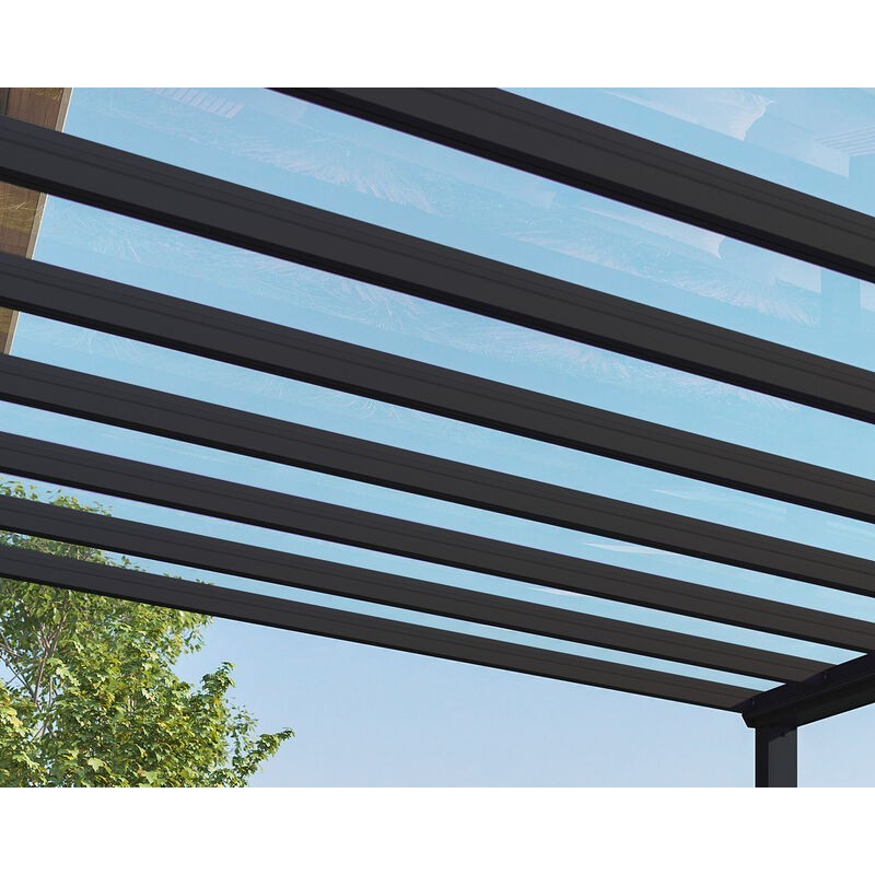 Canopia Stockholm Pergola aus Premium-Aluminium 3,4 x 7,3 m transparent