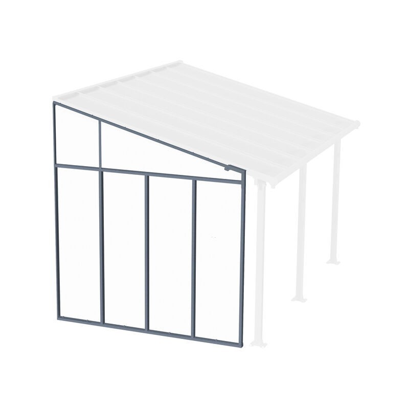 Canopia 3 m Pergola-Seitenwand, Grau