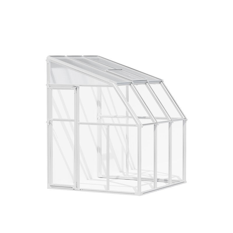 Canopia Wintergarten-Veranda aus Polycarbonat, 2 x 2 m, Weiß