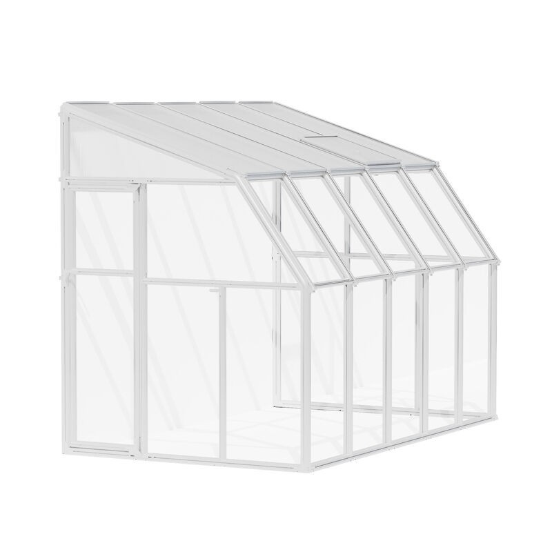 Canopia Wintergarten-Veranda aus Polycarbonat, 2 x 3,2 m, Weiß