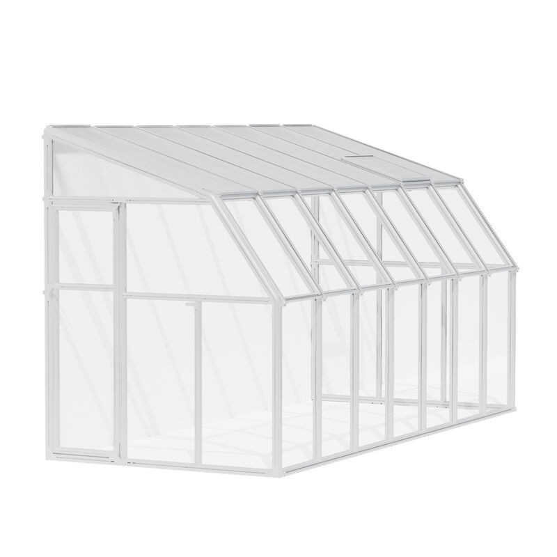 Canopia Wintergarten-Veranda aus Polycarbonat, 2 x 4,4 m, Weiß