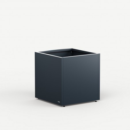 Cubo Herstera PLANTER CUBE 60 Pflanzgefäß aus anthrazitfarbenem Metall 60x60x60 cm