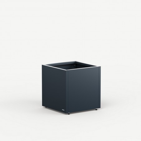 Cubo Herstera PLANTER CUBE 50 Pflanzgefäß aus anthrazitfarbenem Metall 50x50x50 cm