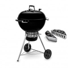 Weber Holzkohlegrill Master-Touch 57 cm GBS E-5750 Schwarz Art.-Nr. 14701053 + Holzkörbe Art.-Nr. 7403