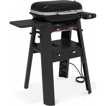 Weber Elektrogrill Lumin Smart Compact mit Ständer, Schwarz, Art.-Nr 1500679