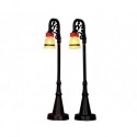 Bell Ornament Lamp Post Set of 2 Cod. 54932