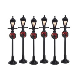 Gas Lantern Street Lamp Set of 6 Cod. 64499