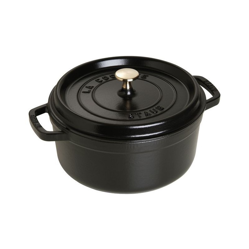 Cocotte 24 cm Black in Cast Iron